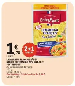 E.Leclerc L'Emmental Français Râpé offre