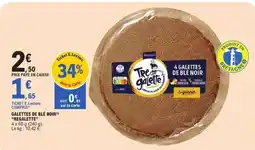 E.Leclerc GALETTES DE BLÉ NOIR REGALETTE offre
