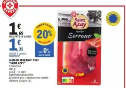 E.Leclerc JAMBON SERRANO STG SAINT AZAY offre