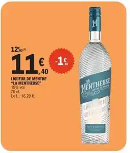 E.Leclerc LIQUEUR DE MENTHE LA MENTHEUSE offre