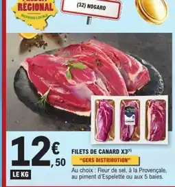 E.Leclerc FILETS DE CANARD X3 offre