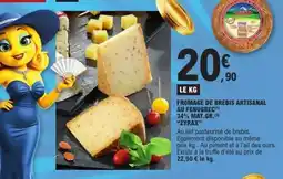 E.Leclerc FROMAGE DE BREBIS ARTISANAL AU FENUGREC offre