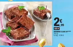 E.Leclerc BROWNIE CLUB X4 offre