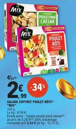 E.Leclerc SALADE COFFRET POULET RÔTI offre