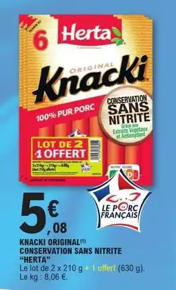 E.Leclerc Knacki Original offre