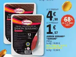 E.Leclerc JAMBON SERRANO 'SERRANO' offre