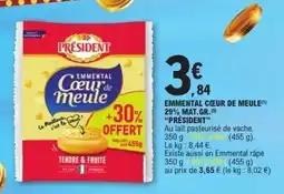 E.Leclerc Emmental cœur de meule offre