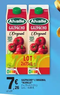 E.Leclerc Gazpacho L'original Alvalle offre
