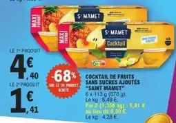 E.Leclerc Cocktail de fruits sans sucres ajoutés 'Saint Mamet' offre