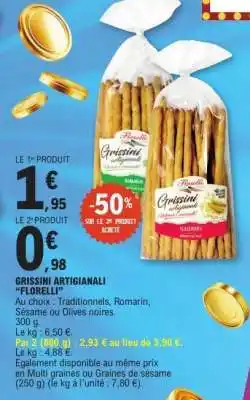 E.Leclerc GRISSINI ARTIGIANALI FLORELLI offre