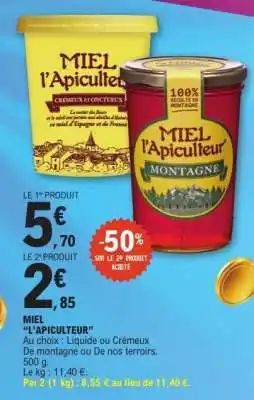 E.Leclerc MIEL L'APICULTEUR offre