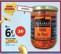 E.Leclerc Axoa de Porc BIRABEN offre