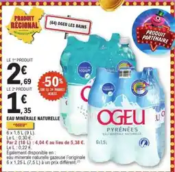 E.Leclerc Eau Minérale Naturelle Ogeu offre