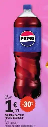 E.Leclerc BOISSON GAZEUSE 'PEPSI REGULAR' offre
