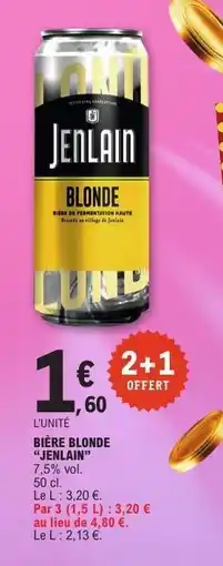 E.Leclerc Bière Blonde Jenlain offre