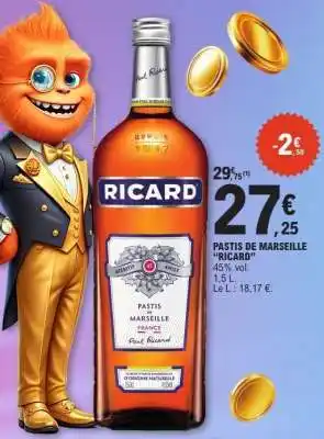 E.Leclerc Pastis de Marseille 'Ricard' offre