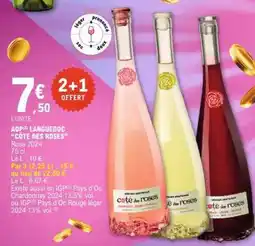 E.Leclerc AOP Languedoc 'Côte des Roses' Rosé 2024 offre