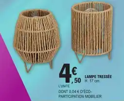 E.Leclerc LAMPE TRESSÉE offre