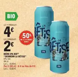 E.Leclerc BIÈRE IPA BIO “SKUMENN LA BÊTISE” offre
