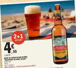 E.Leclerc BIÈRE DE DÉGUSTATION BLONDE 'BRASSERIE DU MONT BLANC' offre