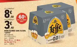 E.Leclerc BIÈRE BLONDE SANS ALCOOL LEFFE offre