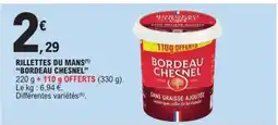 E.Leclerc Rillettes Du Mans Bordeau Chesnel offre