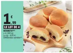 E.Leclerc LE LOT DE 4 BEIGNETS offre