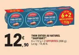E.Leclerc Thon Entier au Naturel Saupiquet offre