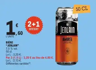 E.Leclerc BIÈRE JENLAIN offre