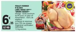 E.Leclerc POULET FERMIER D'ALSACE LABEL ROUGE IGP 'BRUNO SIEBERT' offre