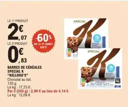 E.Leclerc BARRES DE CÉRÉALES SPECIAL K “KELLOGG'S” offre