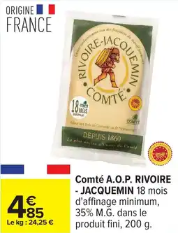 Carrefour Comté a.o.p. rivoire jacquemin offre