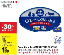 Carrefour Cœur complice carrefour classic' offre
