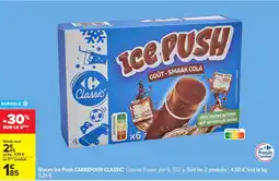 Carrefour Glaces ice push carrefour classic' offre