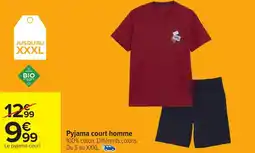 Carrefour Pyjama court homme offre