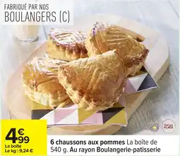 Carrefour 6 chaussons aux pommes offre