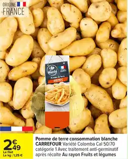 Carrefour Pomme de terre consommation blanche carrefour offre