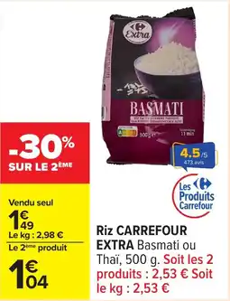 Carrefour Riz carrefour extra offre