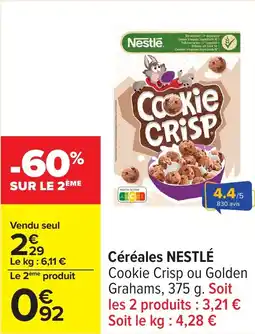 Carrefour Céréales nestlé offre