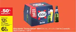 Carrefour Bière blonde "Format Spécial" 1664 offre