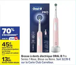 Carrefour Brosse à dents électrique oral b offre