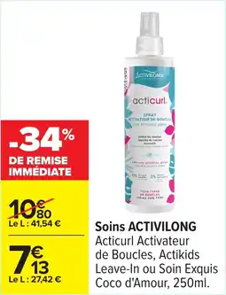 Carrefour Soins activilong offre