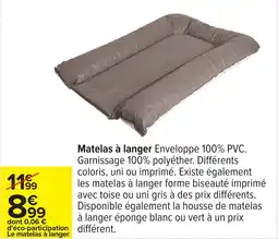 Carrefour Matelas à langer offre