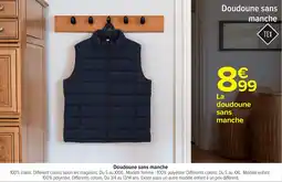Carrefour Doudoune sans manche offre