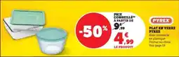 Super U Plat en verre pyrex offre