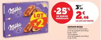 Super U Gateaux milka offre