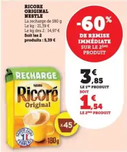 Super U Ricore original nestle offre