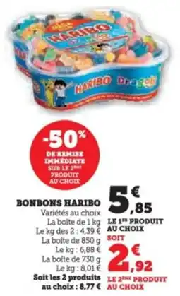 Super U Bonbons haribo offre