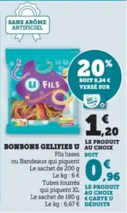 Super U Bonbons gelifies u offre