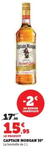 Super U Captain morgan 35° offre